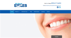 Desktop Screenshot of allaboutsmilesinc.com